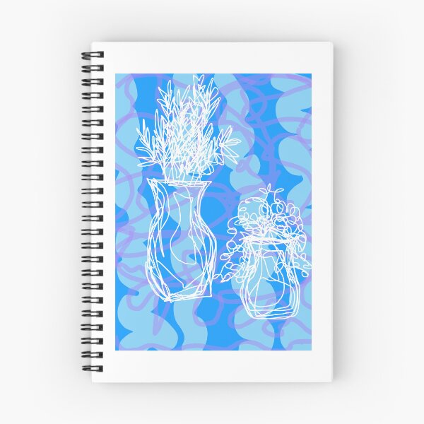 Item preview, Blue Vases Squiggle designed and sold by donzoprints.