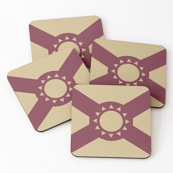 Item preview, Simplified Florida Flag in Garnet and Gold designed and sold by Karate Octopus.