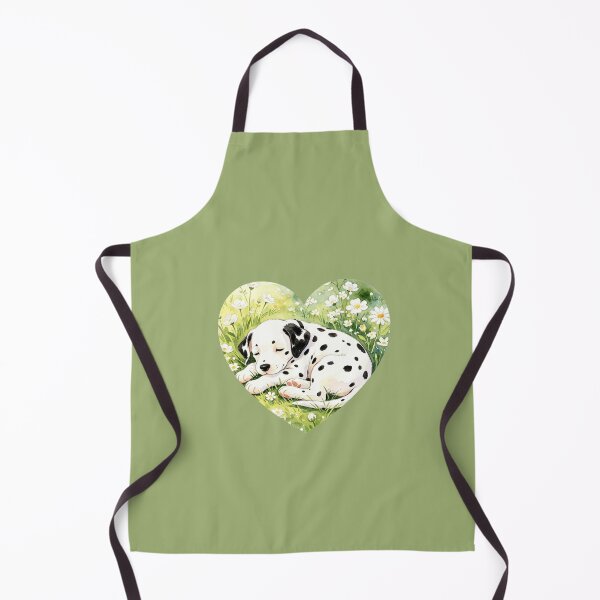 Item preview, Dalmatian puppy in a heart with flowers designed and sold by mixoubraw.