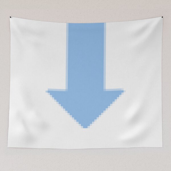 Item preview, Light blue down arrow designed and sold by Waste Brain.