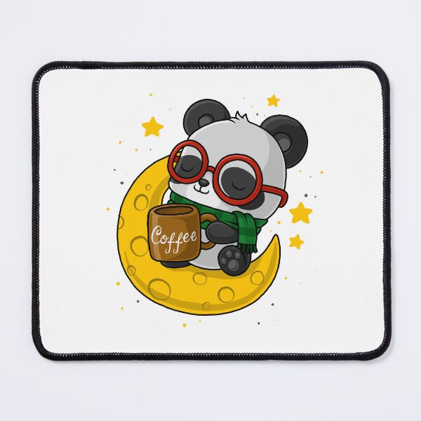 Item preview, Cute Panda Drinking Coffee on the Moon designed and sold by TotalityDesigns.