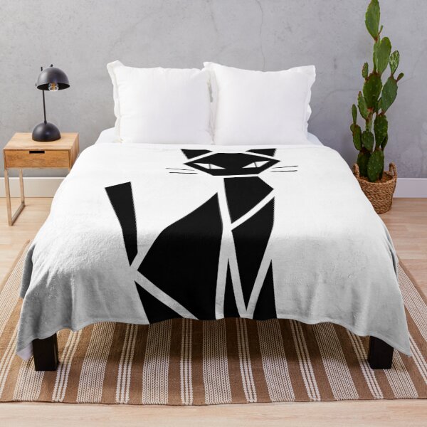 Item preview, Elegant Geometric Black Cat designed and sold by matybrak.