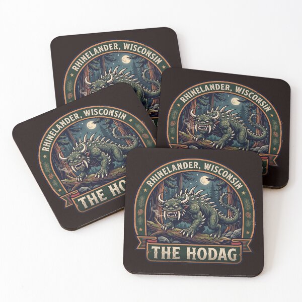 Item preview, The Hodag - Rhinelander Wisconsin Cryptid Vintage Badge designed and sold by ElNiro.