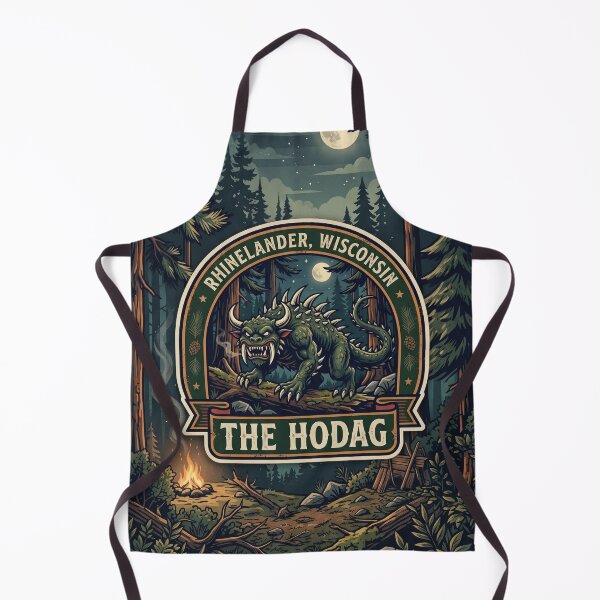 Item preview, The Hodag - Rhinelander Wisconsin Cryptid Vintage Badge designed and sold by ElNiro.