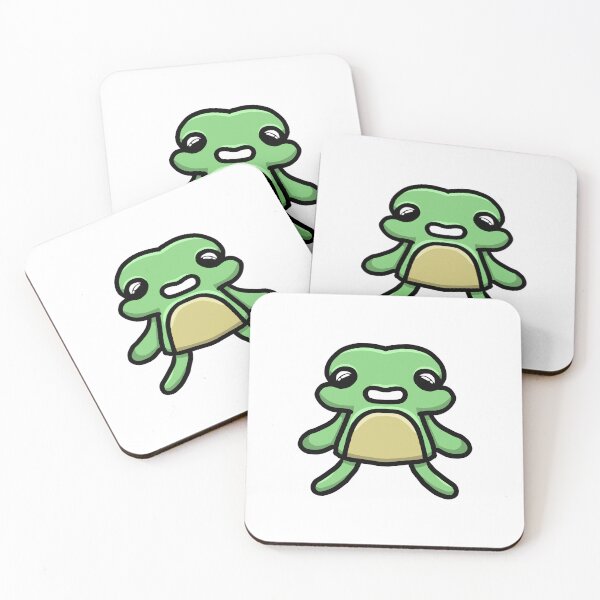 Item preview, Cute Chubby Blob Creature Green – Kawaii Sticker Art designed and sold by davidmalec.