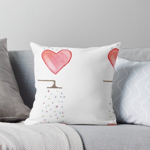 Item preview, Heart Shower Social Media Rain — Hand-Drawn Colored Pencil Art, No AI designed and sold by Liberarteprint.