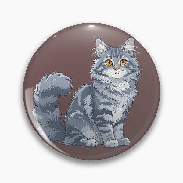 Item preview, Gray tabby cat with golden eyes designed and sold by mixoubraw.