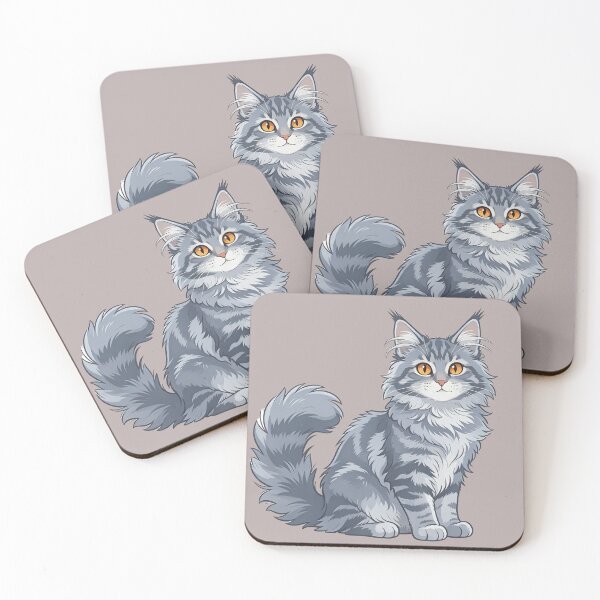 Item preview, Gray tabby cat with golden eyes designed and sold by mixoubraw.