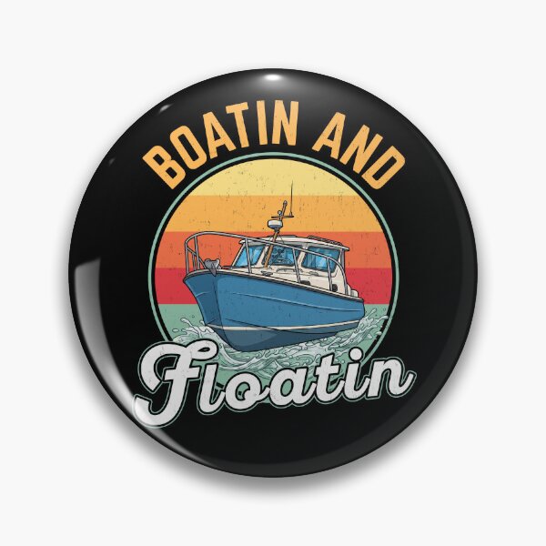 Item preview, Boatin And Floatin Retro Boating Sunset designed and sold by MO DESIGNS.
