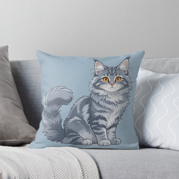 Item preview, Gray tabby cat with golden eyes designed and sold by mixoubraw.