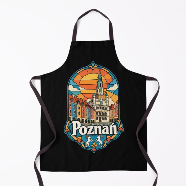 Item preview, Poznan City Poland Retro Stained Glass Travel designed and sold by TomFrontierArt.