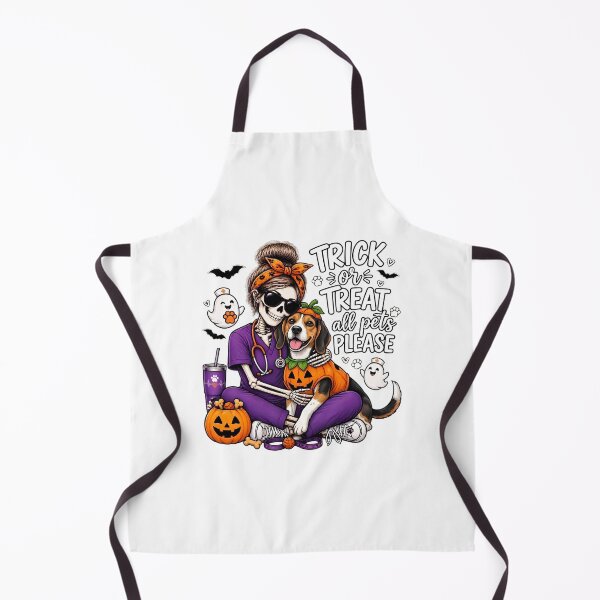 Item preview, Trick Or Treat All Pets Please Beagle Skeleton Vet Tech Nurse Halloween designed and sold by Moad Fahim.