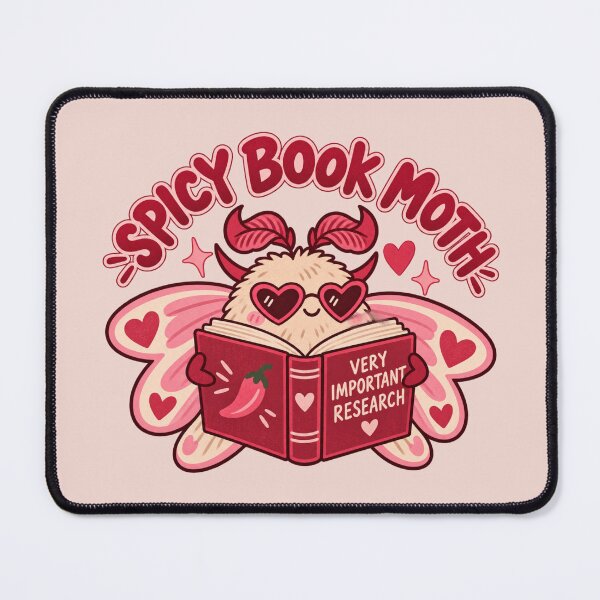 Item preview, Spicy Book Moth – Funny Romance Reader Book Lover designed and sold by SnugbugStudios.
