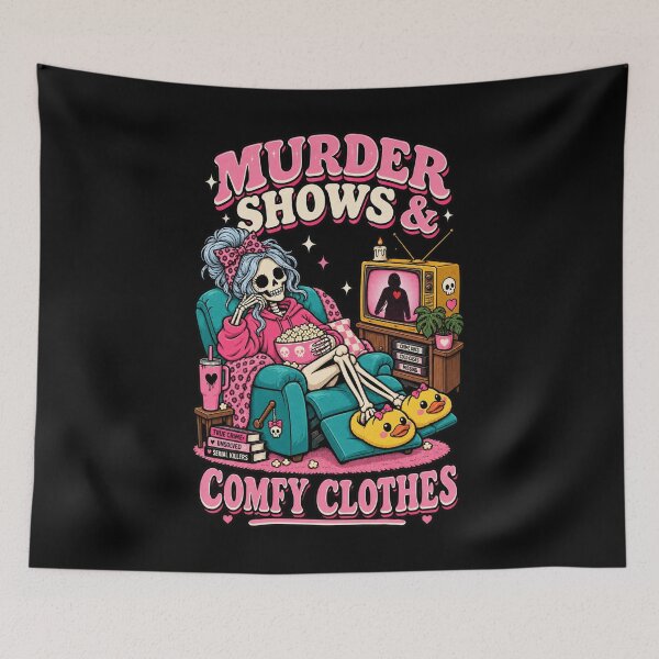 Item preview, Murder Shows And Comfy Clothes designed and sold by RatherCreative.