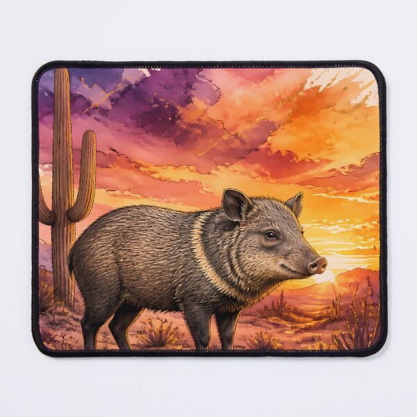 Item preview, Javelina Wildlife Watercolor Arizona designed and sold by Art-Arcade6.