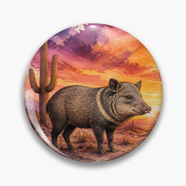 Item preview, Javelina Wildlife Watercolor Arizona designed and sold by Art-Arcade6.