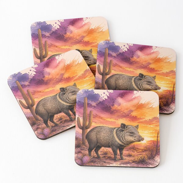 Item preview, Javelina Wildlife Watercolor Arizona designed and sold by Art-Arcade6.