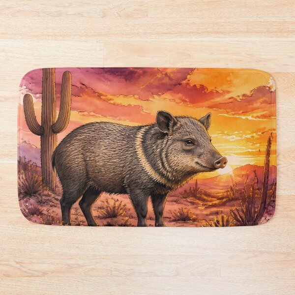 Item preview, Javelina Wildlife Watercolor Arizona designed and sold by Art-Arcade6.
