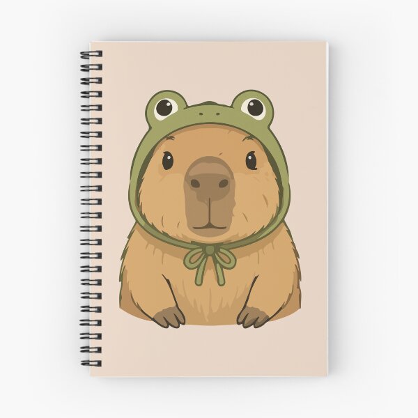 Item preview, Capybara Cartoon in Frog Hood Funny Animal  designed and sold by stylishdzign.