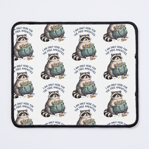 Item preview, Free Amenities Raccoon designed and sold by Tiffany Roy.