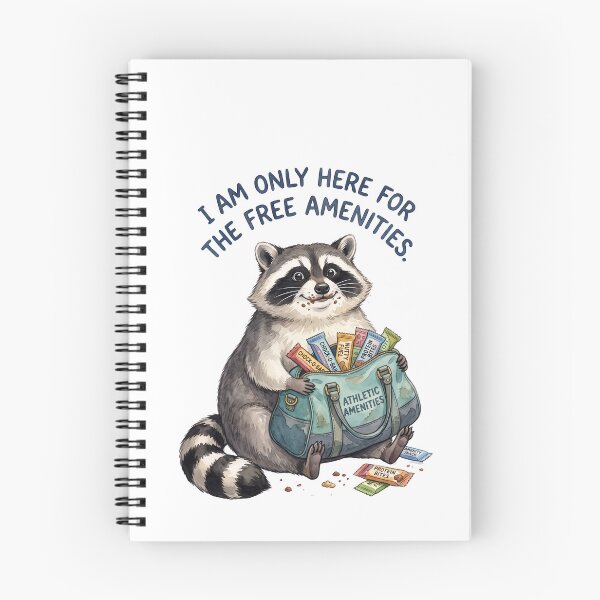 Item preview, Free Amenities Raccoon designed and sold by Tiffany Roy.