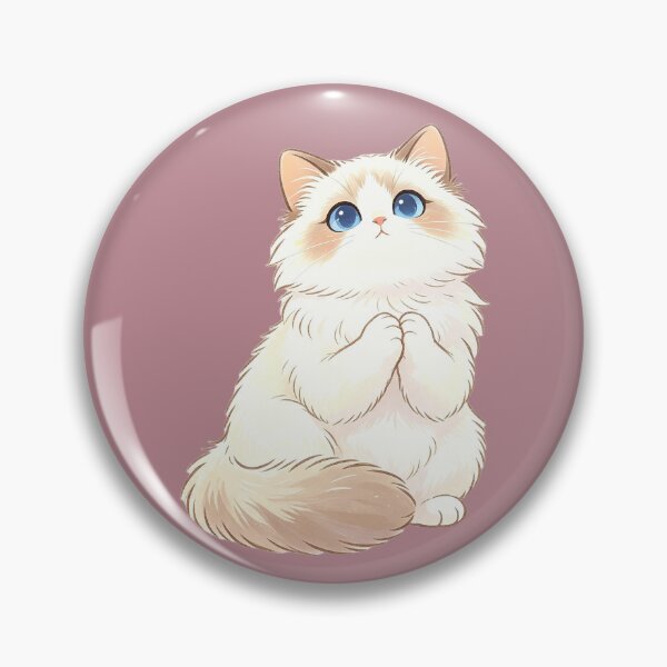 Item preview, Sweet white kitten with blue eyes and a tender pose designed and sold by mixoubraw.