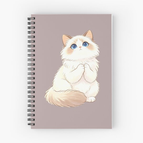 Item preview, Sweet white kitten with blue eyes and a tender pose designed and sold by mixoubraw.