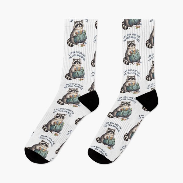 Item preview, Free Amenities Raccoon designed and sold by Tiffany Roy.