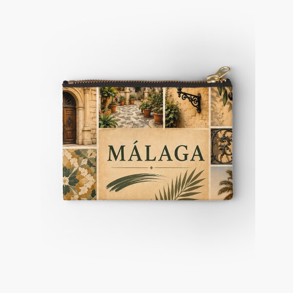Item preview, Malaga Spain Vintage Travel Collage - Andalusian Mediterranean Art designed and sold by PrintGo26.