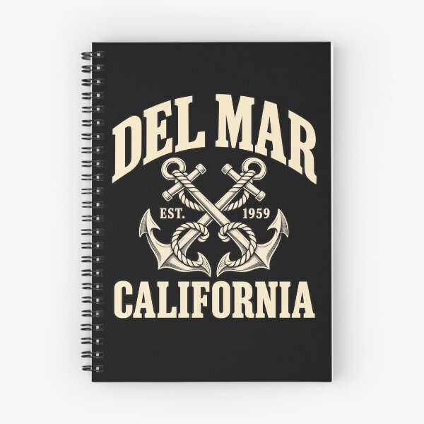 Item preview, Del Mar California Vintage Crossed Boat Anchor Design T-Shirt – Coastal California Gift, Nautical Graphic designed and sold by Trendably.