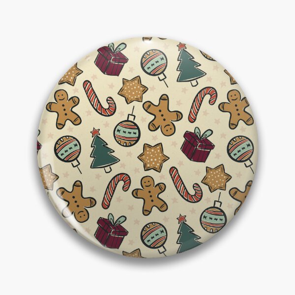 Item preview, Vintage Christmas Ornaments Pattern in Cream Retro Holiday designed and sold by Claudia S. Design.
