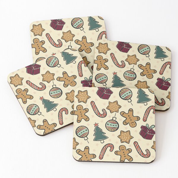 Item preview, Vintage Christmas Ornaments Pattern in Cream Retro Holiday designed and sold by Claudia S. Design.