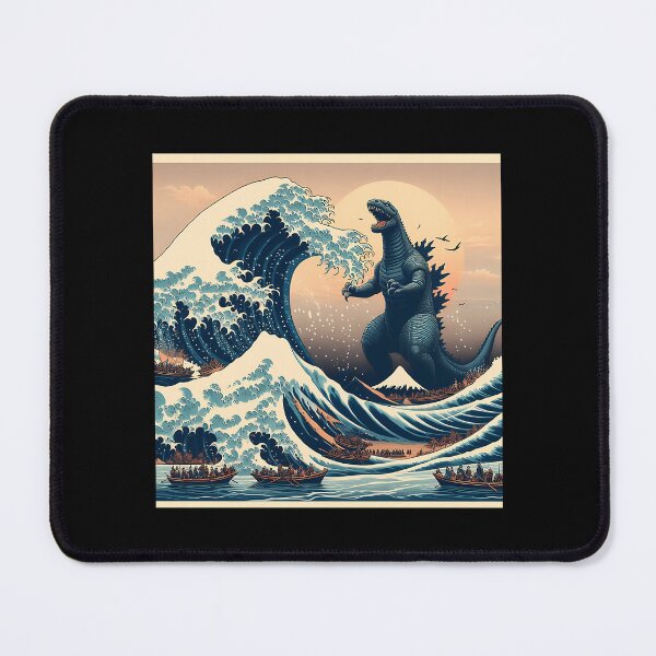 Item preview, Godzila Kanagawa Wave designed and sold by ShaniGalloway.