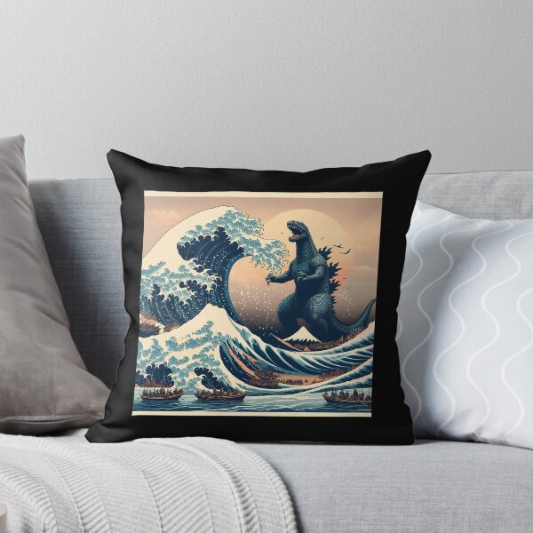 Item preview, Godzilla Kanagawa Wave designed and sold by ShaniGalloway.