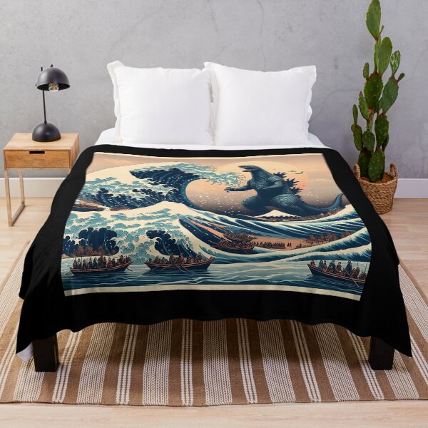 Item preview, Godzila Kanagawa Wave designed and sold by ShaniGalloway.