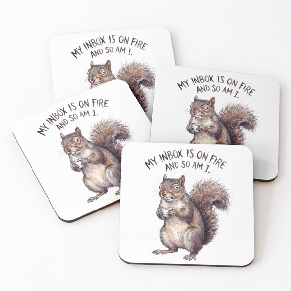 Item preview, Squirrel, Inbox On Fire designed and sold by Tiffany Roy.
