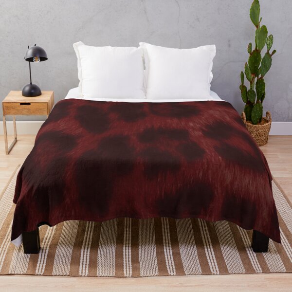 Item preview, Black Cat Peeking Red Cheetah Pattern designed and sold by DesignByUmza.