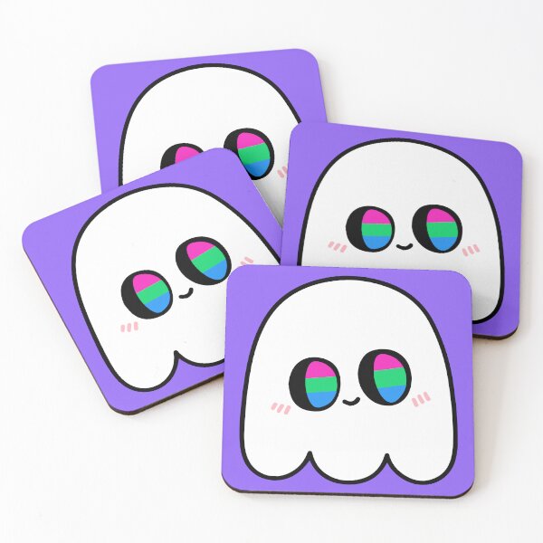 Item preview, Kawaii Polysexual Ghost – LGBTQ Halloween designed and sold by Cannaxes Studio.