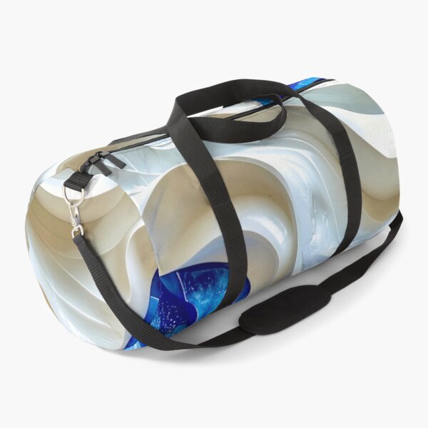 Item preview, Sculptural Sapphire and Cream Geometric Relief designed and sold by Vicky Brago-Mitchell®.