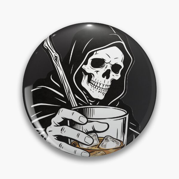 Artikelvorschau, Funny Grim Reaper Whiskey Phone Case entworfen und verkauft von GodsMonsterss.
