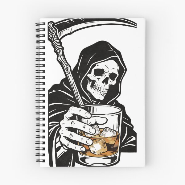 Item preview, Funny Grim Reaper Whiskey Phone Case designed and sold by GodsMonsterss.