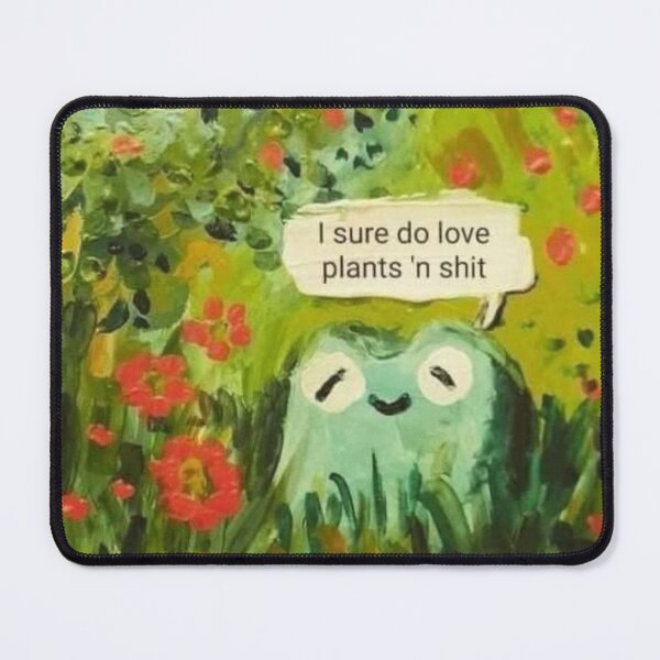 Item preview, Happy Frog Who Loves Plants Sitting in a Meadow Cursing Painting Art designed and sold by MakersFolly.