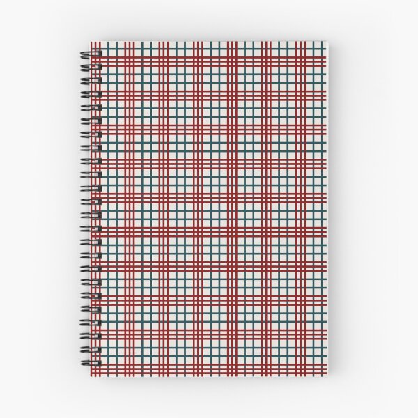 Item preview, Retro Dark Teal and Deep Red Windowpane Gingham Grid |  Preppy Minimalist Christmas Red and Teal Plaid Pattern | Vintage Tartan Grid Aesthetic in Deep Red and Dark Teal designed and sold by VivaFy.
