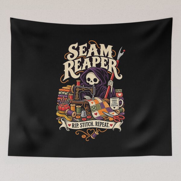 Item preview, Seam Reaper Funny Sewing Quilting Seam Ripper designed and sold by Ridaelb.