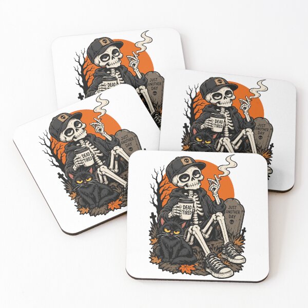 Item preview, Dead Tired Skeleton Coffee – Dark Humor designed and sold by Weasel Graphix.