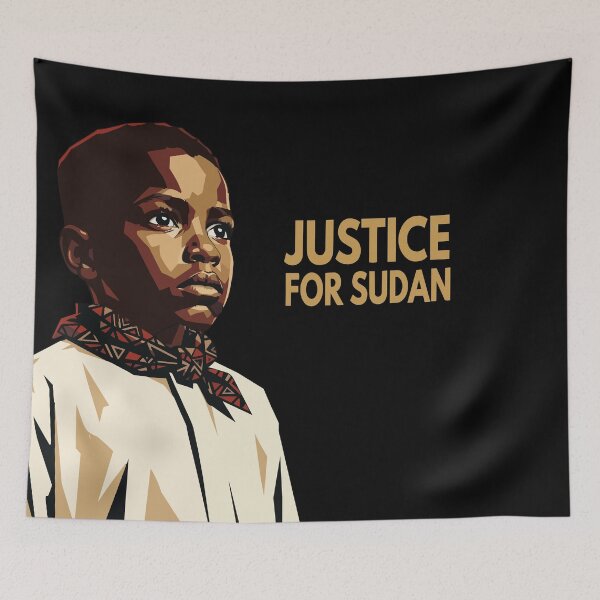 Item preview, Justice for Sudan, Child Portrait - African Human Rights designed and sold by Veroverostudio.