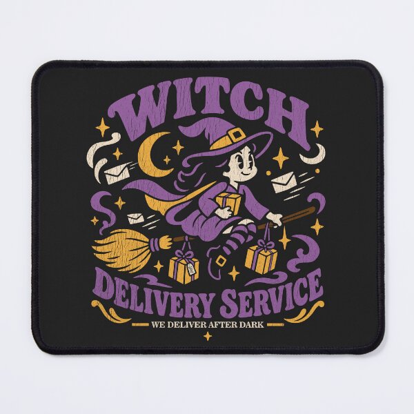 Item preview, Vintage Witch Delivery Service designed and sold by CamaleonDesigns.
