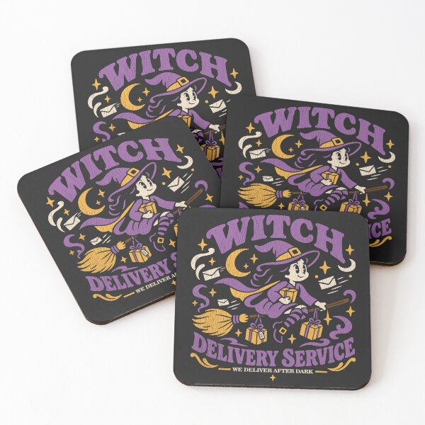 Item preview, Vintage Witch Delivery Service designed and sold by CamaleonDesigns.
