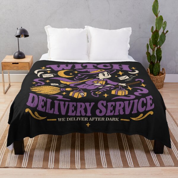 Item preview, Vintage Witch Delivery Service designed and sold by CamaleonDesigns.