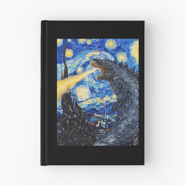 Item preview, Vincent Van Gojira Vincent Van Goghzilla Godzilla Destroying The Starry Night designed and sold by ShaniGalloway.